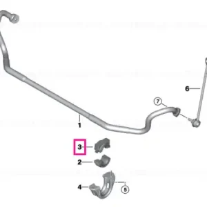 Super ofertă Suport cauciuc stabilizator, sectiune superioara - BMW