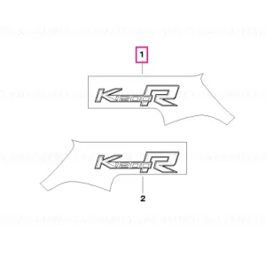 Cumpărături sigure Inscripție model K1200R stânga WEISSALU - BMW Motorrad