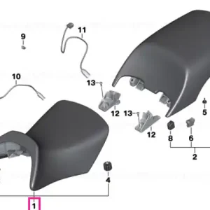 Scaun jos, gri, față - BMW Motorrad Ieftin