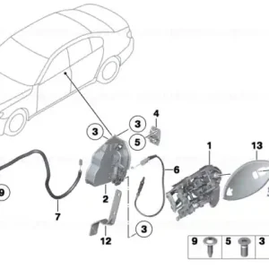 Cumpără online Mâner de prindere, vopsit, stânga - BMW