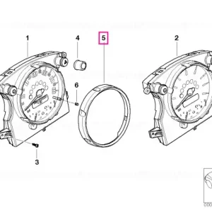Reducere de preț Inel ornament, ARGINTIU SILBER - BMW - Mini