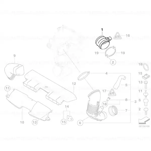 Debitmetru aer motor BMW Seria 3 E90, E91, E92; Seria 5 E60, E61; Seria 6 E63, E64; X3 E83; X5 E70; X6 E71 Promoție