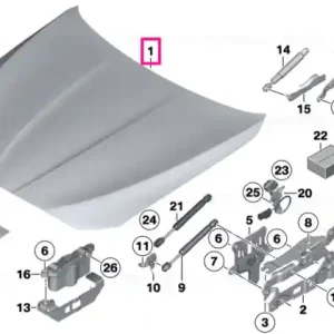 Cumpărături sigure Capota motor aluminiu - BMW