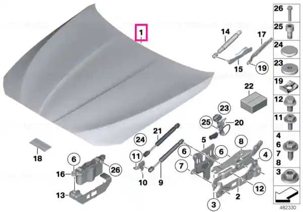Cumpărături sigure Capota motor aluminiu - BMW