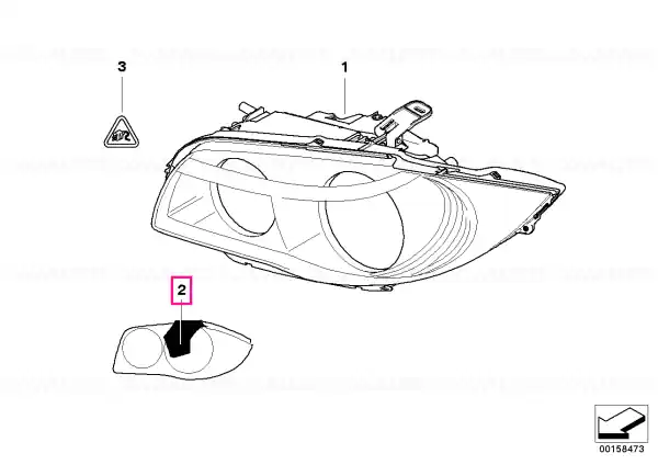 Set folie protecție far halogen - BMW Preț redus