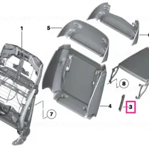 Acoperire stânga SCHWARZ - BMW Livrare gratuită