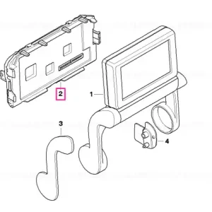 Retur ușor Schimb-Unitate control monitor spate - BMW