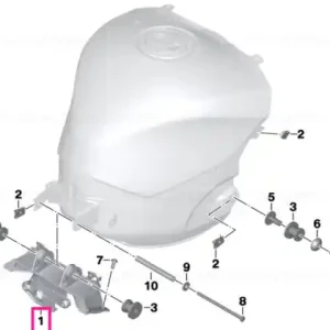 Pod fixare rezervor combustibil spate - BMW Motorrad Expediere rapidă