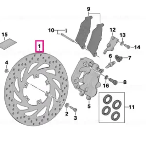 Disc frână față D=300MM - BMW Motorrad Doar azi