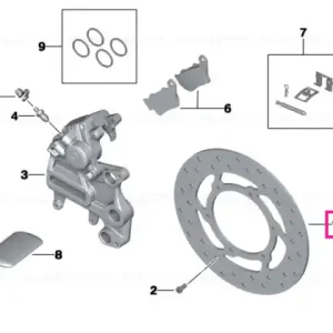 Disc frână spate D=240MM - BMW Motorrad Preț promoțional