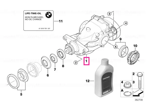 Diferențial schimb I=3,64 - BMW Doar azi