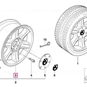 Reducere Jantă aliaj ușor 6JX15 ET:42 6JX15     ET:42 - BMW
