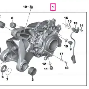 Cutie angrenaj 32:11=2,91 I=32:11=2,91 - BMW Motorrad Chilipir