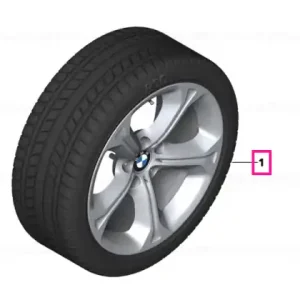 Roată completă aliaj iarnă 225/45R18 91H - BMW Ofertă limitată