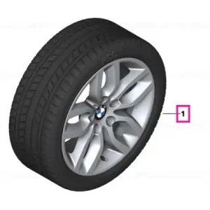 Reducere extra Roată completă de iarnă - Y-Spoke 305 cu anvelopa Pirelli W210 Sottozero S2 r-f - 225/60R17 99H - BMW X3/X4 F25/F26