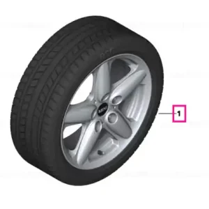 Roată completă de iarnă - 5 Star Single Spoke R122 cu anvelopa Bridgestone Blizzak LM-25 I - 205/60R16 92H - Mini Countryman/Paceman R60/R61 Bestseller