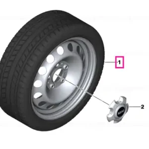 Ofertă Roată completă de iarnă - Steel wheel R12 cu anvelopa Bridgestone Blizzak LM-25 I - 195/60R16 89H - Mini Countryman/Paceman R60/R61