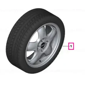 Roată completă aliaj iarnă 175/65R15 84T - BMW - Mini Ofertă specială