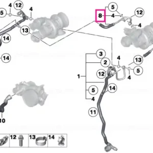 Reducere extra Furtun retur ZYL. 5-8 - BMW