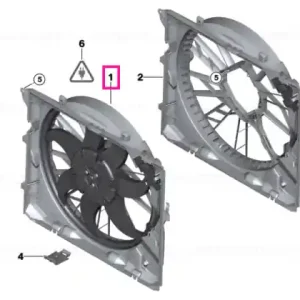 Carcasă ventilator cu ventilator 600W - BMW Noutate