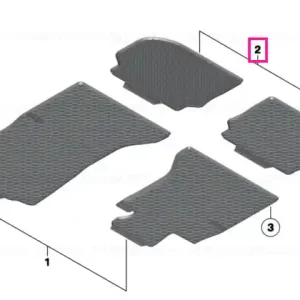 Chilipir Set covorase spate "All-Weather",  BasisLine, Negru - BMW Seria 5 F10 F11