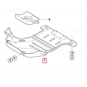 Doar azi Apărătoare motor plastic - BMW Motorrad