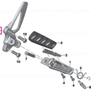 Cumpără online Placă reazem picior dreapta - BMW Motorrad