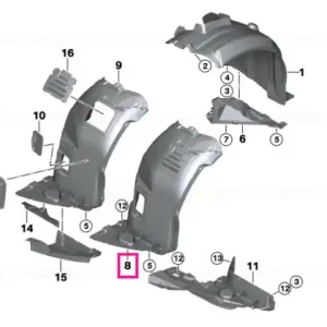 Retur gratuit Capac jos dreapta - BMW