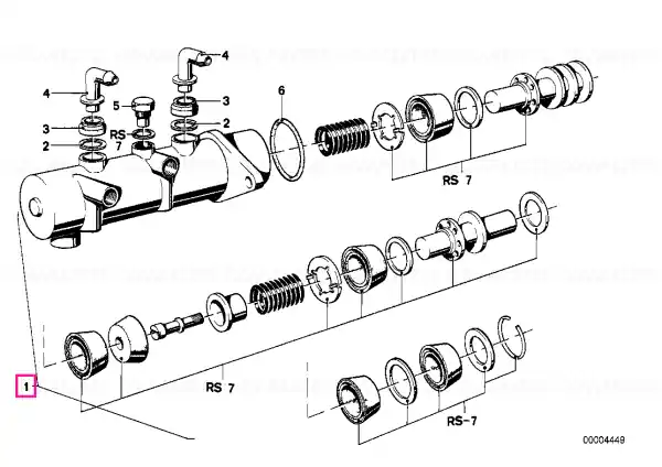 Cilindru frână principal D=22,20MM - BMW Doar azi