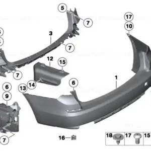 Capac ochi remorcare spate grunduit - BMW Noutate