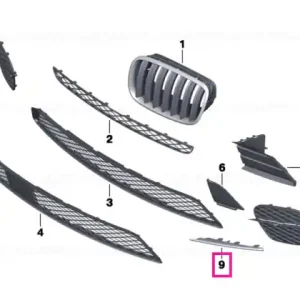 Bară trim dreapta ALU MATT - BMW Ofertă de sezon