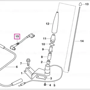 Chilipir Adaptor tub antena - BMW Motorrad