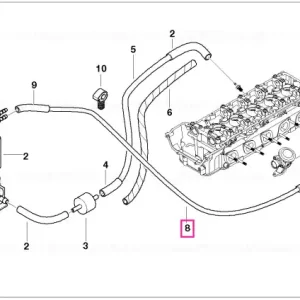 Teava vacuum ZYL. 6-10 - BMW Ofertă
