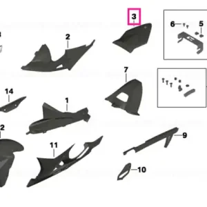 Capac spate fibră carbon HP - BMW Motorrad Ofertă limitată