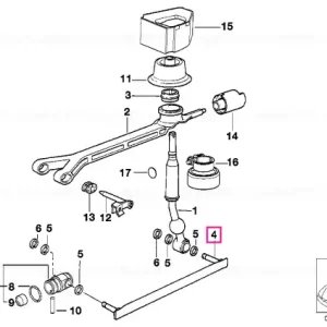 Retur ușor Bară selector linie A=382,5MM - BMW