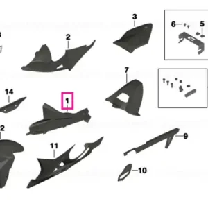 Set suporturi insignă carbon HP - BMW Motorrad Discount