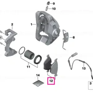 Set placute frana fara azbest, punte fata - BMW Seria 3 E90 E91 E92 E93, X1 E84, Z4 E89 Cel mai bun preț