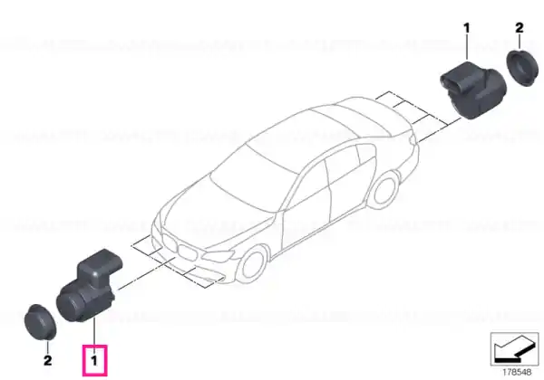 Cel mai vândut Senzor ultrasonic Titan Silver M354 - BMW