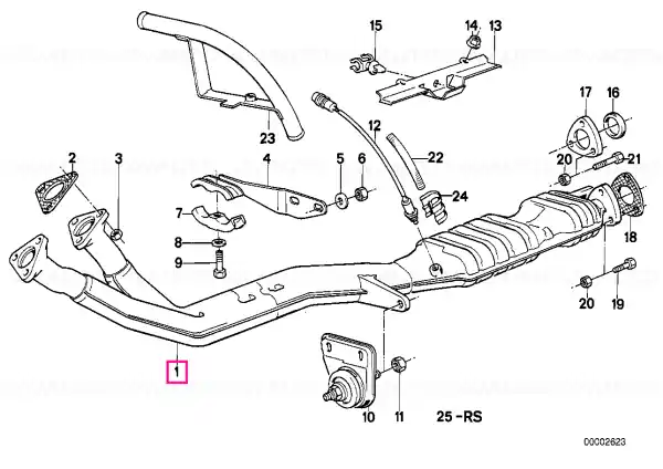 Conduct eșapament convertor catalizator - BMW Bestseller
