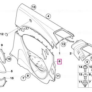 Discount Panou lateral spate piele CREAMBEIGE - BMW