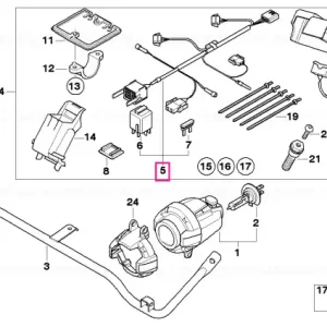 Set cablaj far auxiliar - BMW Motorrad Reducere