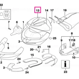 Preț redus Tampon cap cască 54-55 6.0+15.0 54-55  6.0+15.0 - BMW Motorrad