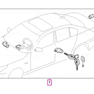 Cel mai vândut Set sistem încuietori uniform CAS 868 MHZ - BMW