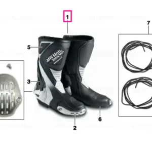 Vezi acum Cizme DoubleR negru/alb 41 - BMW Motorrad
