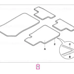 Set covorase velur INDIVIDUAL - BMW Noutate