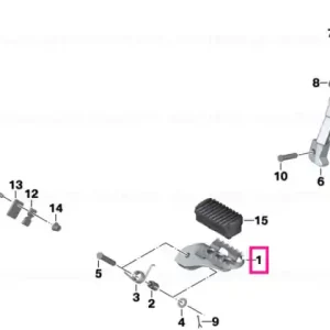 Repoziție picioare dreapta - BMW Motorrad Livrare rapidă