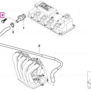 Doar azi Surub cu flansa M5,74X20MM - BMW - Mini