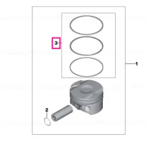 Retur ușor Kit reparatie inele piston - BMW