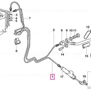 Set tuburi frână circuite control spate - BMW Motorrad Expediere rapidă