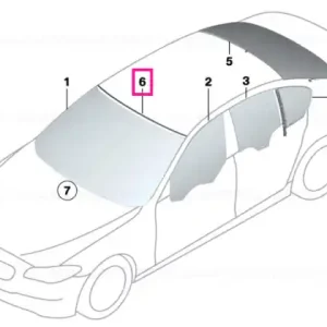Super ofertă Ornament superior parbriz - BMW Seria 5 F10, F11, F18